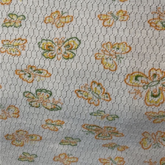 VINTAGE BUTTERFLY PRINT THERMAL TOP MEDIUM - Picture 4 of 7
